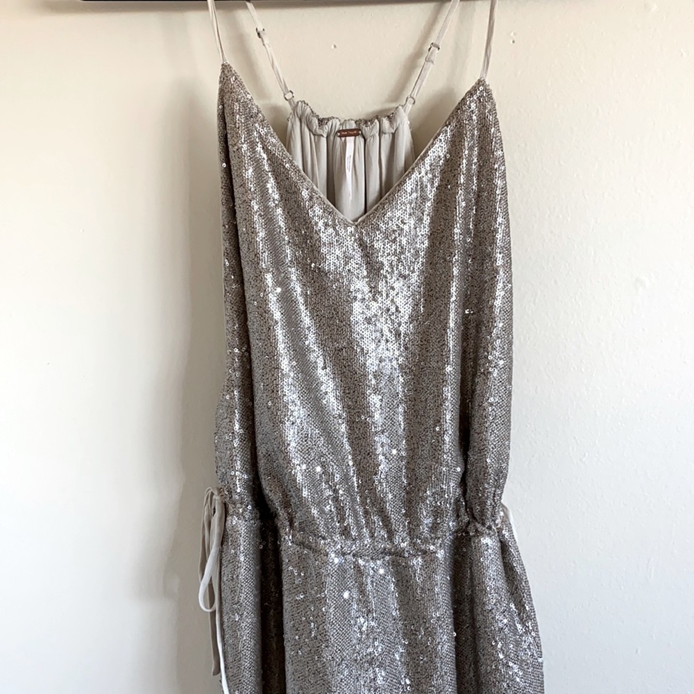 Free People Sequin Jumpsuit